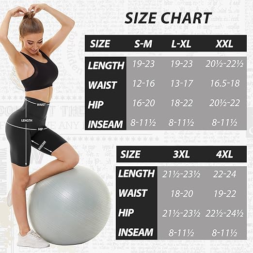 Sundwudu 4 Pack Biker Shorts for Women - 8” High Waist Tummy Control Summer Workout Shorts for Running Yoga Athletic